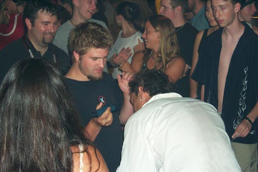 Mike Boulton is enjoying this just a little TOO much