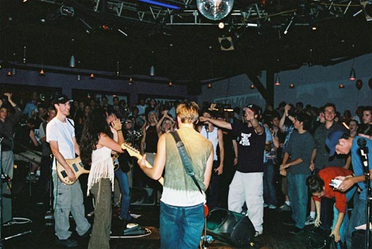 an appreciative crowd